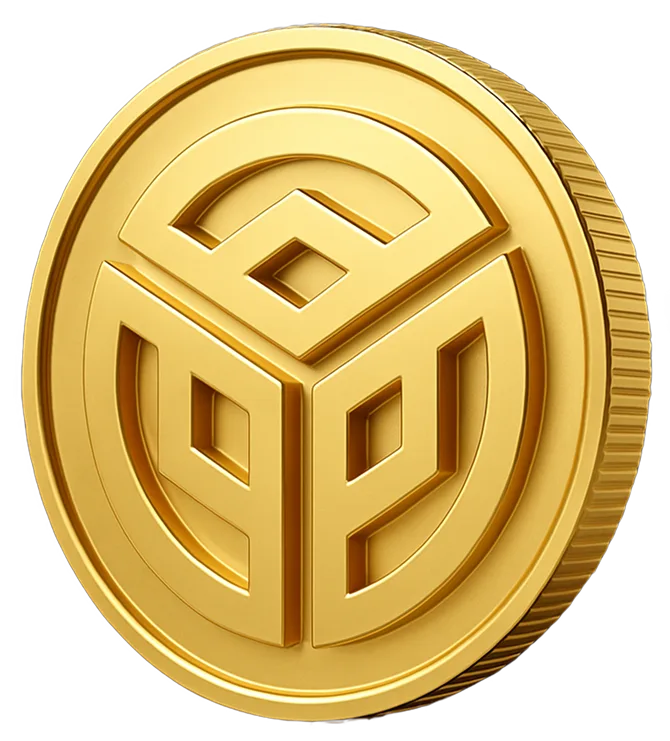 Gold and blockchain decorative imagery for AYNI tokenomics — tokenized gold mining and on-chain transparency.