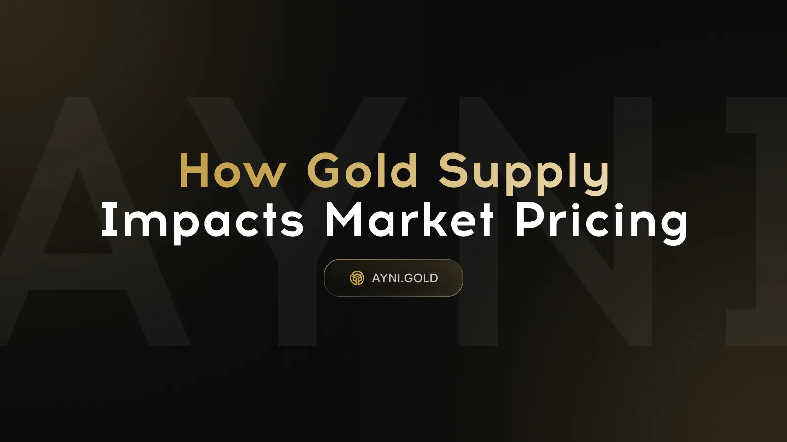 Visualization linking gold mining supply, reserves, and market pricing dynamics.