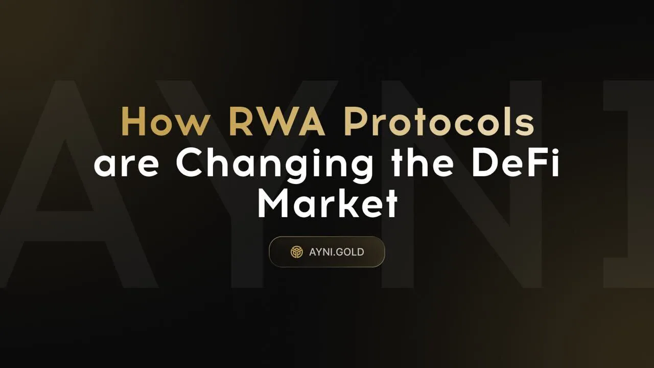 Concepto que conecta tokenización de activos del mundo real, liquidez DeFi y rendimiento respaldado por la economía física.
